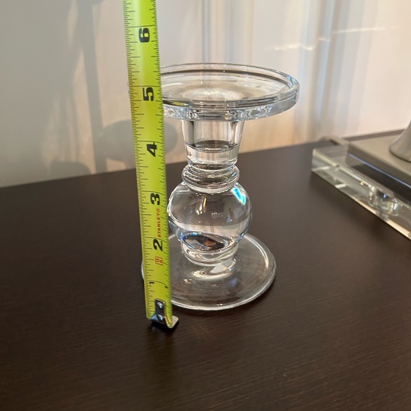 EUC Glass Candlestick Pair (2) - Picture 4 of 4